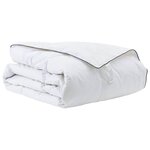 vidaXL Duvet d'hiver Blanc 135 x 220 cm Plume