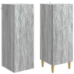 vidaXL Ensemble de Meubles 2 Pièces Sonoma gris Bois d'ingénierie