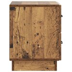 vidaXL Cabinet de chevet avec tiroir Bois ancien 43 x 34 5 x 44 5 cm