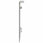 vidaXL Porte-manteau mural avec étagère Gris béton 84 x 10 x 80 cm