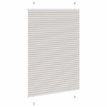 vidaXL Store plissé gris clair 100x100 cm largeur du tissu 99 4cm