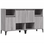 vidaXL Buffets 2 Pièces sonoma gris 60x35x70 cm bois d'ingénierie