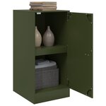 vidaXL Buffet vert olive 34 5x39x73 cm acier