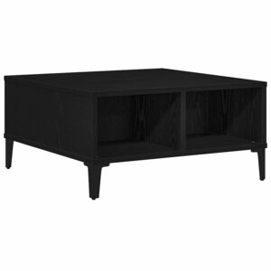 vidaXL Table basse Chêne noir 60 x 60 x 30 cm
