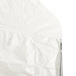 vidaXL Belvédère avec toit blanc 6 69x4 08x3 22 m polyéthylène