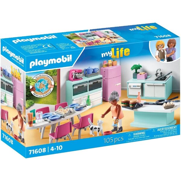 PLAYMOBIL 71608 - My Life Cuisine avec ilôt central