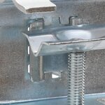 vidaXL Pinces à parasol pour balcon 2 Pièces 32 mm acier