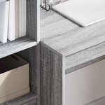 vidaXL Bureau Sonoma gris 80 x 50 x 76 cm Bois d'ingénierie
