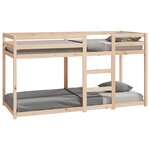 vidaXL Lit superposé sans matelas 80x200 cm bois de pin massif