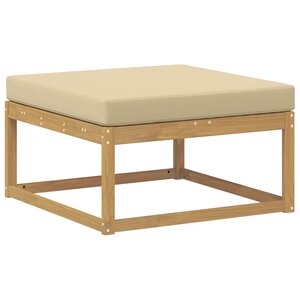 vidaXL Pouf d'Extérieur Polyester Blanc