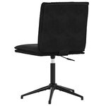 vidaXL Chaises à manger lot de 6 noir velours
