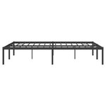 vidaXL Cadre de lit métal sans matelas noir 150x200 cm