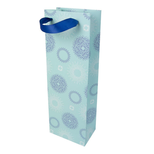 Sac Cadeau Bouteille Rosace Bleu Ciel - Draeger paris