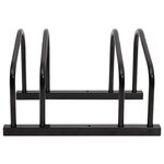 vidaXL Porte-vélos pour 2 vélos noir acier