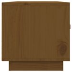 vidaXL Meuble TV Marron miel 80x34x35 cm Bois de pin massif