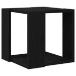 vidaXL Table basse Chêne noir 32 x 32 x 30 cm Bois d'ingénierie