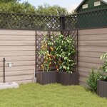 Jardinières vidaXL avec système d'irrigation 3 Pièces Marron