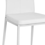 vidaXL Chaises à manger lot de 2 blanc similicuir
