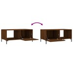 vidaXL Table basse chêne marron 90x50x40 cm bois d'ingénierie