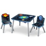 Delta children table et chaises enfant avec rangement noir