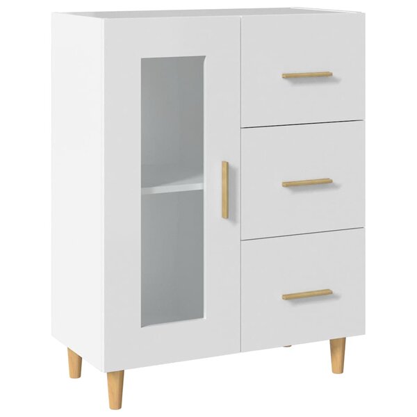vidaXL Buffet blanc 69 5x34x90 cm bois d'ingénierie