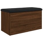 vidaXL Banc de rangement chêne marron 82x42x45 cm Bois d'ingénierie