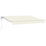 vidaXL Auvent rétractable électrique Crème 3 x 2 5 m