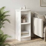 vidaXL Meuble d'appoint Blanc Bois d’ingénierie