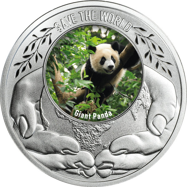 Monnaie GIANT PANDA Save the World Argent 500 Francs Cameroon 2026