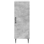vidaXL Buffet Gris béton 33 x 34 5 x 89 5 cm Bois d'ingénierie