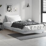 vidaXL Cadre de lit sans matelas gris béton 100x200 cm