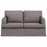 vidaXL Canapé Taupe 144 x 80 x 85 cm tissu