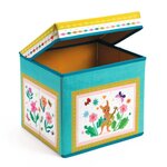 Djeco DD04488 - Coffre à jouets siège Roulotte