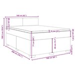vidaXL Sommier à lattes de lit et matelas Vert foncé 160x200cm Velours