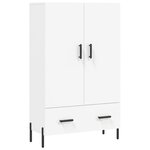vidaXL Buffet haut blanc 69 5x31x115 cm bois d'ingénierie