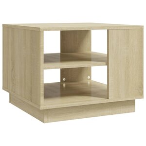 vidaXL Table basse chêne sonoma 55x55x43 cm bois d'ingénierie