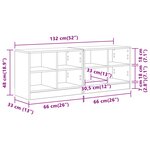 vidaXL Armoire de lit 2 pièces Chêne artisanal 66 x 33 x 48 cm