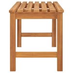 vidaXL Banc de jardin 114 cm bois de teck solide