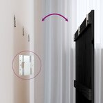 vidaXL Tête de lit murale Noir 140x3x90 cm Bois massif de pin