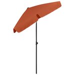 vidaXL Parasol de plage terre cuite 180x120 cm