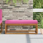 vidaXL Coussin de Siège d'Extérieur Rose 111 5 x 40 x 8 cm