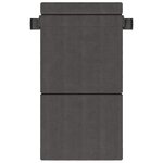 vidaXL Canapé-lit pliable Gris foncé 70 x 72 x 60 cm Tissu