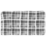 vidaXL Canapé central palette de jardin Gris Bois de pin imprégné