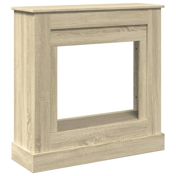 VidaXL Cadre de cheminée chêne sonoma 90x30x90 cm bois d'ingénierie