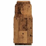 vidaXL Étagère murale vieux bois 129x18x42 cm bois d'ingénierie