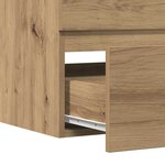 vidaXL Armoire de salle de bain suspendue chêne artisanal 80x38 5x45cm