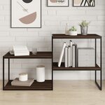 vidaXL Étagères murales 4 Pièces chêne marron 60x40x1 5cm bois ingénierie