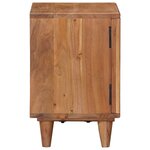 vidaXL Table de chevet faite main Marron Teck 40 x 30 x 45 cm