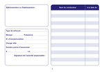 Carnet de Bord pour Véhicules de Service 64 Pages 150 x 215 mm Orange ELVE