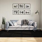 vidaXL Tapis HUARTE à poils courts doux et lavable noir 160x230 cm